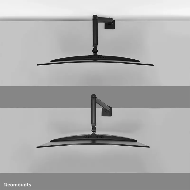 Neomounts DS70PLUS-450BL1 Monitorhalterung 17-49 Zoll - Gasfeder - Tischklemme - 180°-Stopp