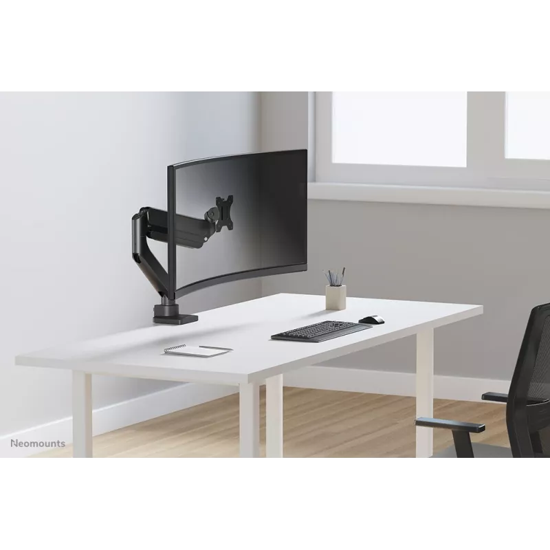 Neomounts DS70PLUS-450BL1 Monitorhalterung 17-49 Zoll - Gasfeder - Tischklemme - 180°-Stopp