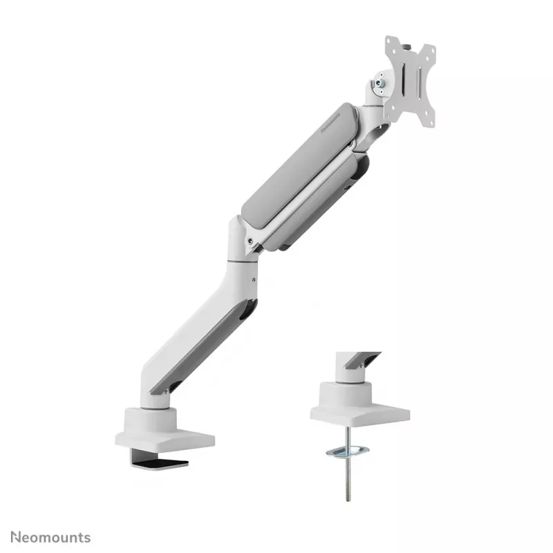 Neomounts DS70PLUS-450WH1 Monitorhalterung 17-49 Zoll - Gasdruckfeder - Tischklemme - 180°-Stopp