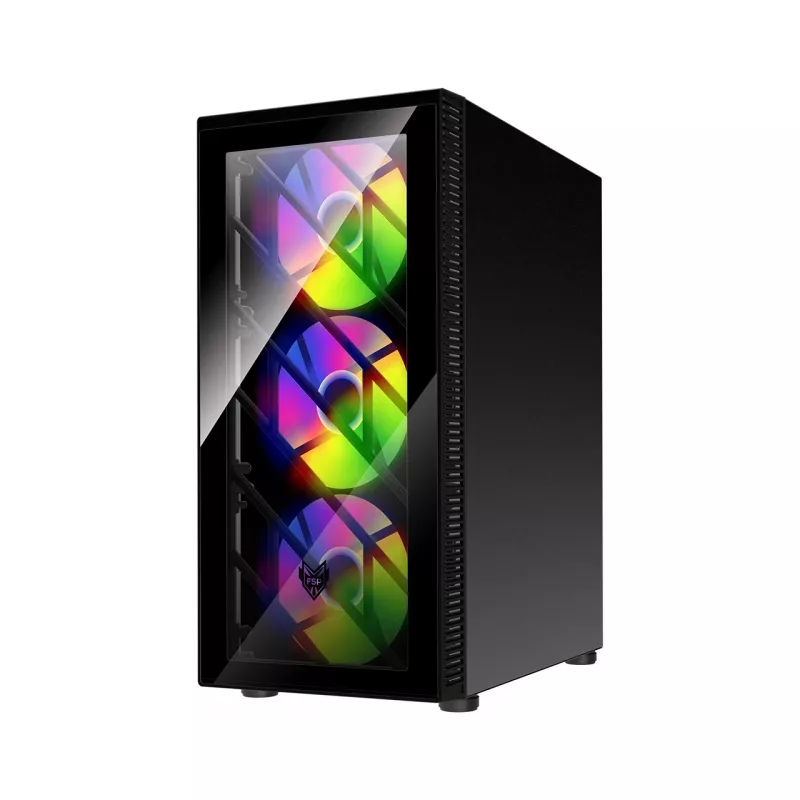 FSP CMT192 Gehäuse Midi Tower mITX, mATX, ATX Schwarz Fixed RGB