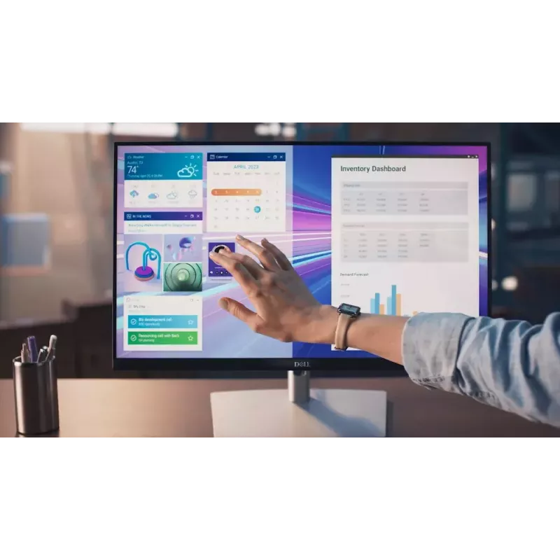 DELL P Series P2424HT Computer-Monitor 60,5 cm (23,8 Zoll) 1920 x 1080 Pixel Full HD LCD Touchscreen Schwarz, Silber