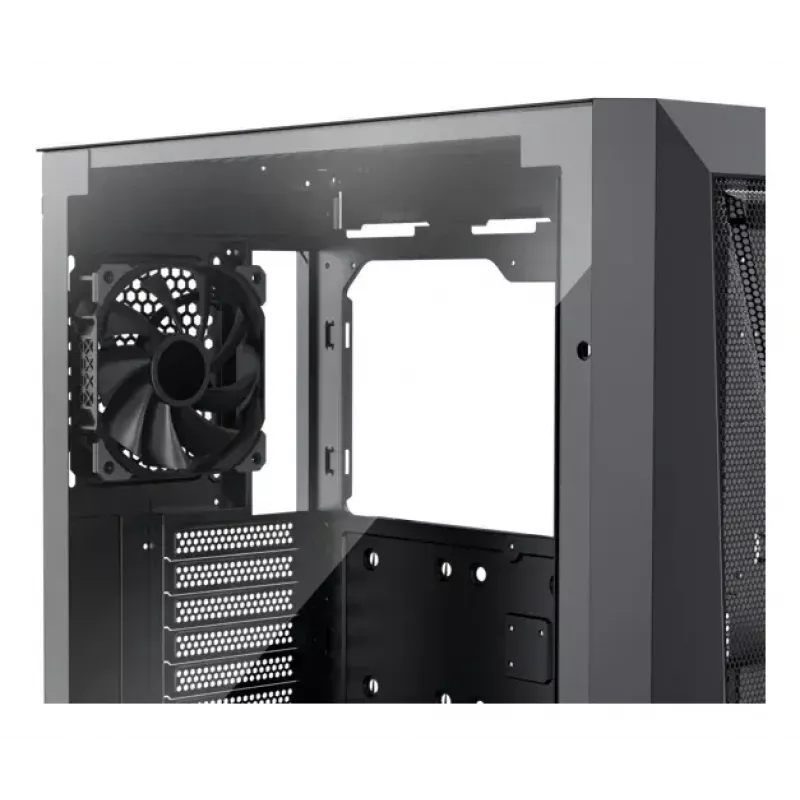 PC-Miditower-Gehäuse XILENCE XG151 – schwarz, unterstützt ATX/Micro-ATX/Mini-ITX, unteres Netzteil, 2x 3,5 Zoll + 4x 2,5 Zoll Einschübe