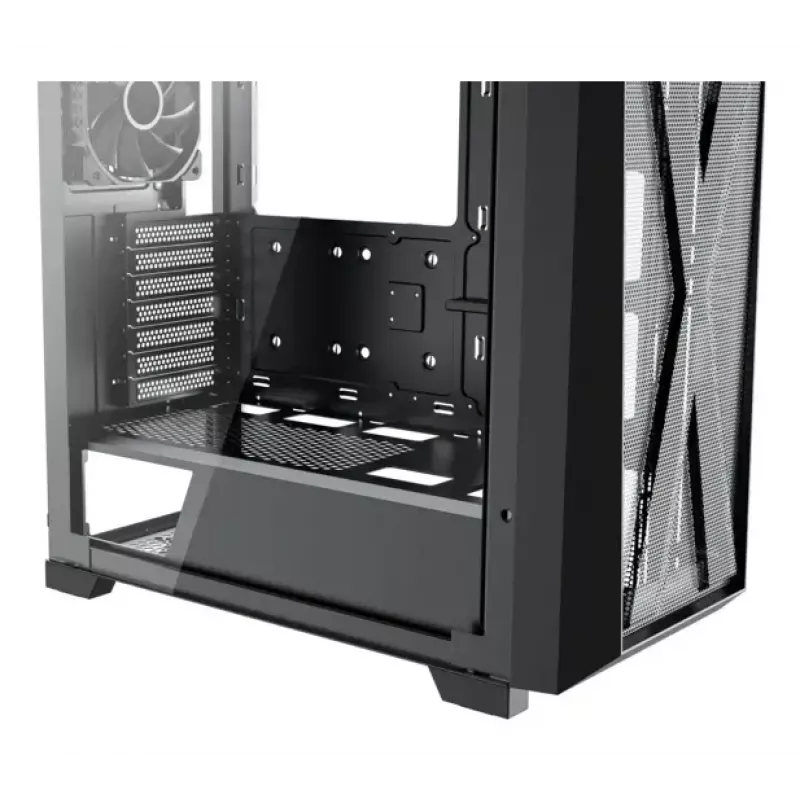 PC-Miditower-Gehäuse XILENCE XG151 – schwarz, unterstützt ATX/Micro-ATX/Mini-ITX, unteres Netzteil, 2x 3,5 Zoll + 4x 2,5 Zoll Einschübe