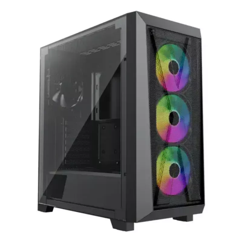 PC-Miditower-Gehäuse XILENCE XG151 – schwarz, unterstützt ATX/Micro-ATX/Mini-ITX, unteres Netzteil, 2x 3,5 Zoll + 4x 2,5 Zoll Einschübe
