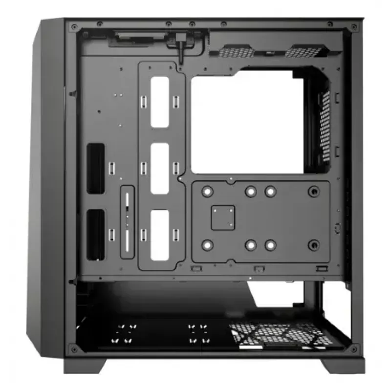PC-Miditower-Gehäuse XILENCE XG151 – schwarz, unterstützt ATX/Micro-ATX/Mini-ITX, unteres Netzteil, 2x 3,5 Zoll + 4x 2,5 Zoll Einschübe