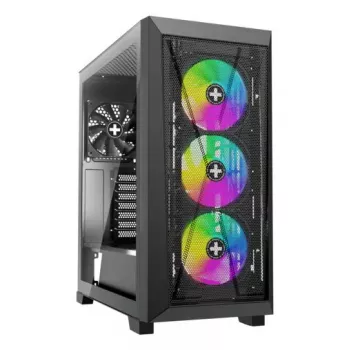 PC-Miditower-Gehäuse XILENCE XG151 – schwarz, unterstützt ATX/Micro-ATX/Mini-ITX, unteres Netzteil, 2x 3,5 Zoll + 4x 2,5 Zoll Einschübe