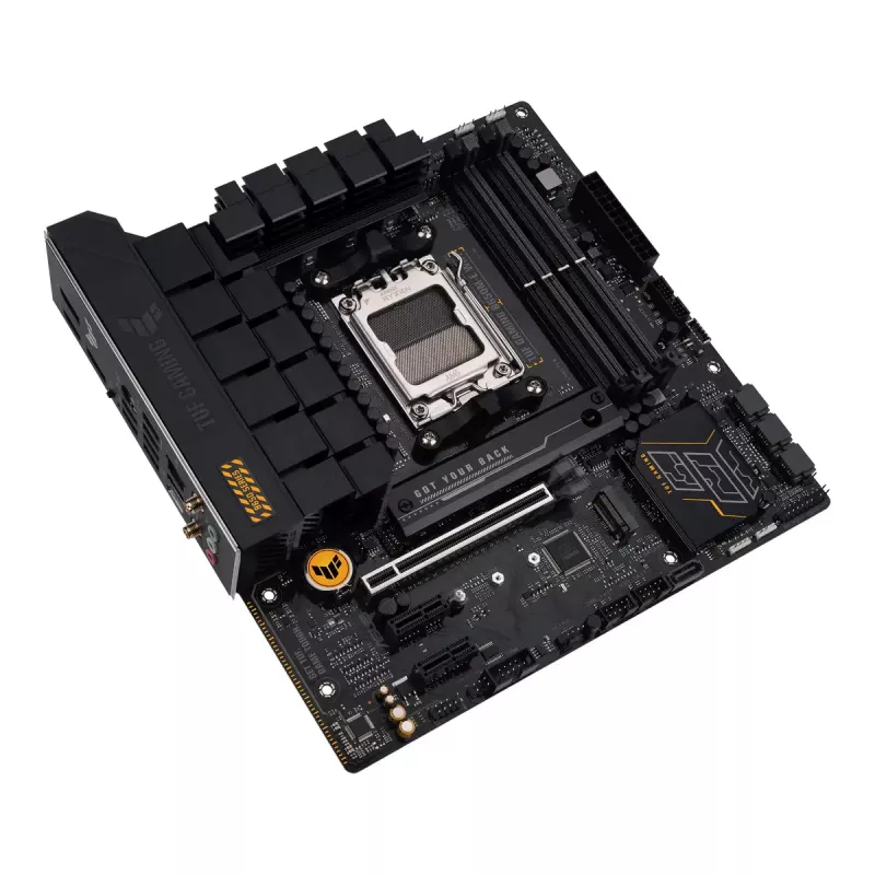 Motherboard ASUS TUF GAMING B650M‑E WIFI, AMD B650, Sockel AM5, micro ATX, DDR5, 4x DIMM, 128 GB, Wi‑Fi 6, Bluetooth 5.2