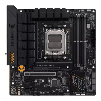 Motherboard ASUS TUF GAMING B650M‑E WIFI, AMD B650, Sockel AM5, micro ATX, DDR5, 4x DIMM, 128 GB, Wi‑Fi 6, Bluetooth 5.2