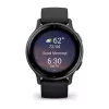 Smartwatch GARMIN Vivoactive 5 Schwarz — 42-mm-Gehäuse, AMOLED 1,2 Zoll, GPS/GLONASS/Galileo, 5 ATM, optischer HF, SpO2, 11 Tage Akkulaufzeit