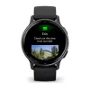 Smartwatch GARMIN Vivoactive 5 Schwarz — 42-mm-Gehäuse, AMOLED 1,2 Zoll, GPS/GLONASS/Galileo, 5 ATM, optischer HF, SpO2, 11 Tage Akkulaufzeit