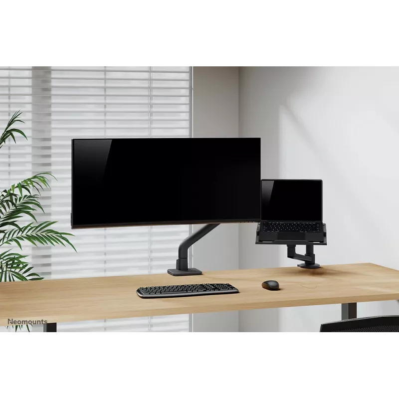 Neomounts DS70S-950BL1 Monitorarm 17-49 Zoll - Gasdruckfeder - Tischbefestigung - 180°-Stopp