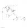 Neomounts DS70S-950BL1 Monitorarm 17-49 Zoll - Gasdruckfeder - Tischbefestigung - 180°-Stopp