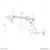 Neomounts DS75S-950BL2 Monitorarm 17-32 Zoll - Gasfeder - Topfix - 180°-Stopp