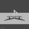 Neomounts DS75S-950WH2 Monitorarm 17-32 Zoll - Gasfeder - Topfix - 180°-Stopp