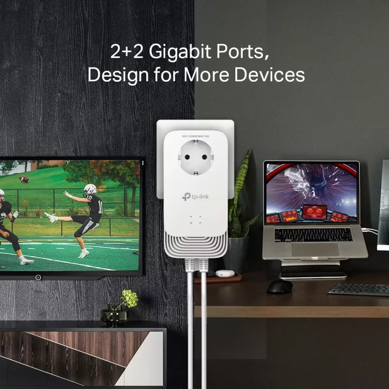 TP-Link PG2400P KIT PowerLine Netzwerkadapter 1428 Mbit/s Ethernet LAN Weiß 2 Stück