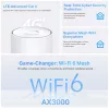 TP-Link 4G+ AX3000 Whole Home Mesh WiFi 6 Gateway, Weiß, Intern, Mesh router, ≤20 dBm (2,4 GHz); ≤23 dBm (5 GHz), Dualband (2,4 GHz / 5 GHz), Wi-Fi 6 (802.11ax)