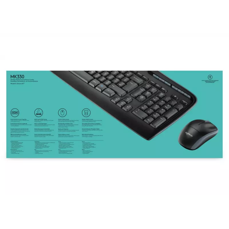 LOGITECH Wireless Combo Mk330 - Qwerty International Nsea