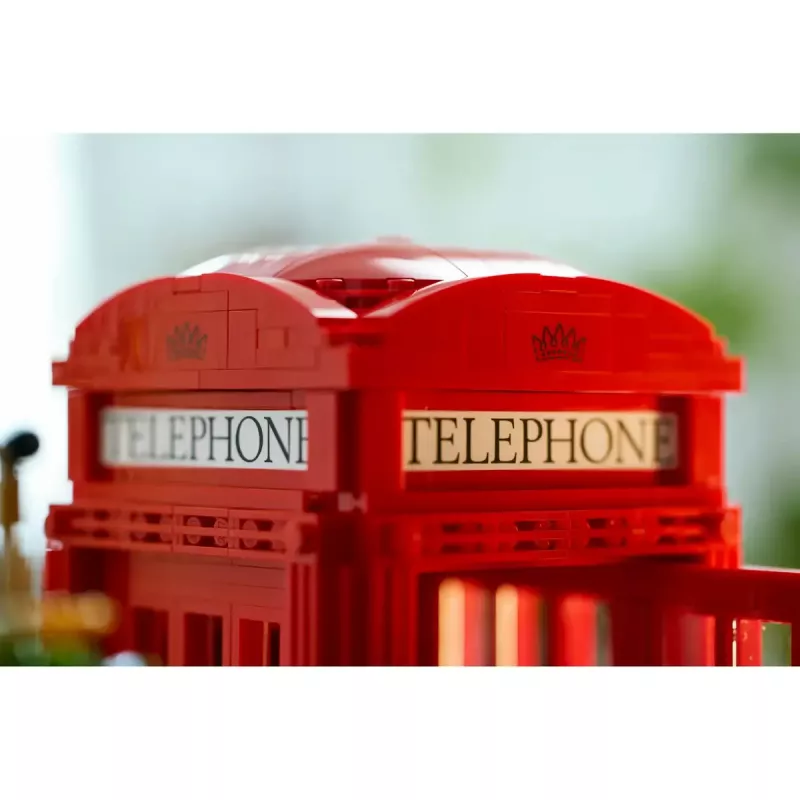 Bauset LEGO Rote Londoner Telefonzelle 21347 – modulares Sammelset, 1460 Teile, 18+