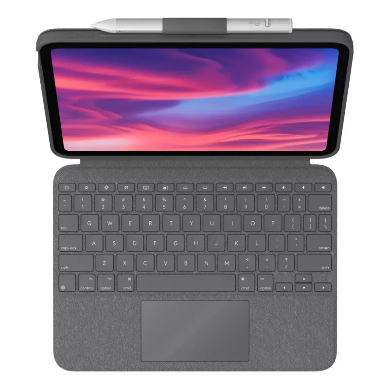 LOGITECH Combo Touch for iPad (10th gen) - Oxford Grau - German Qwertz