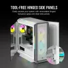 CORSAIR Mid-Tower ATX PC-Gehäuse - iCUE 5000T - RGB Temperglas - Weiß
