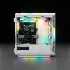 CORSAIR Mid-Tower ATX PC-Gehäuse - iCUE 5000T - RGB Temperglas - Weiß
