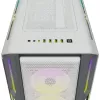 CORSAIR Mid-Tower ATX PC-Gehäuse - iCUE 5000T - RGB Temperglas - Weiß