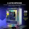 CORSAIR Mid-Tower ATX PC-Gehäuse - iCUE 5000T - RGB Temperglas - Weiß