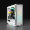 CORSAIR Mid-Tower ATX PC-Gehäuse - iCUE 5000T - RGB Temperglas - Weiß