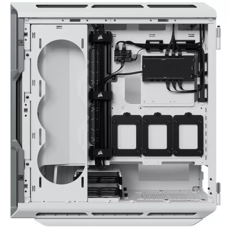 CORSAIR Mid-Tower ATX PC-Gehäuse - iCUE 5000T - RGB Temperglas - Weiß
