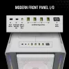 CORSAIR Mid-Tower ATX PC-Gehäuse - iCUE 5000T - RGB Temperglas - Weiß