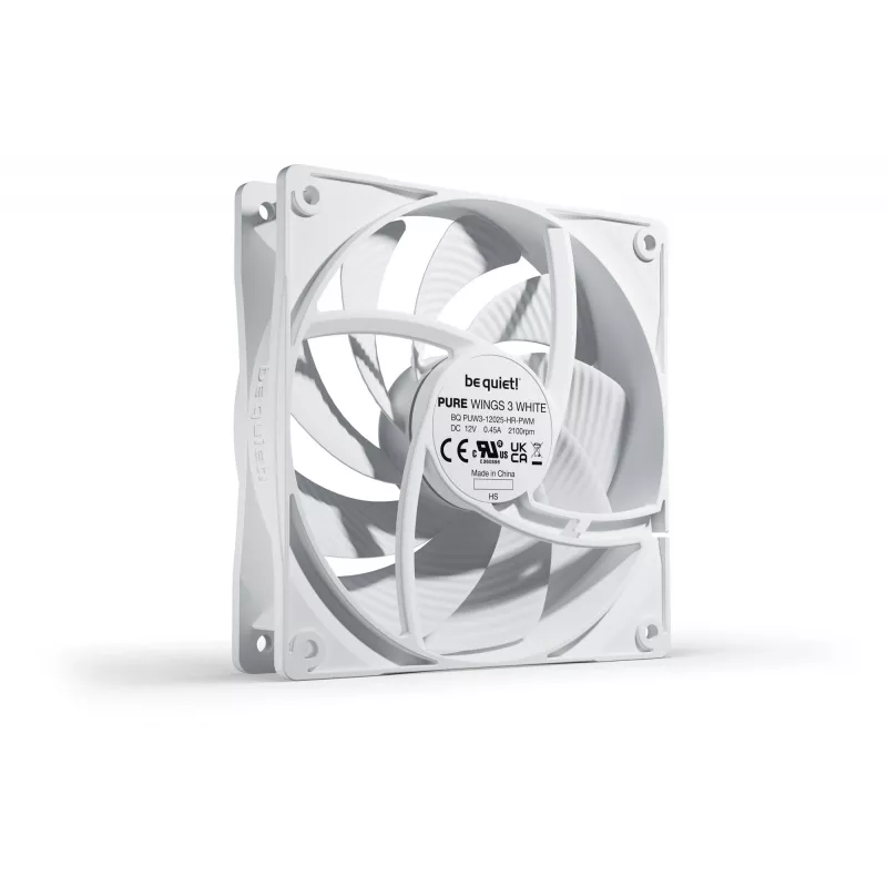 be quiet Pure Wings 3 120mm PWM high-speed Weiß Computer-Gehäuselüfter 12 cm 1 Stück
