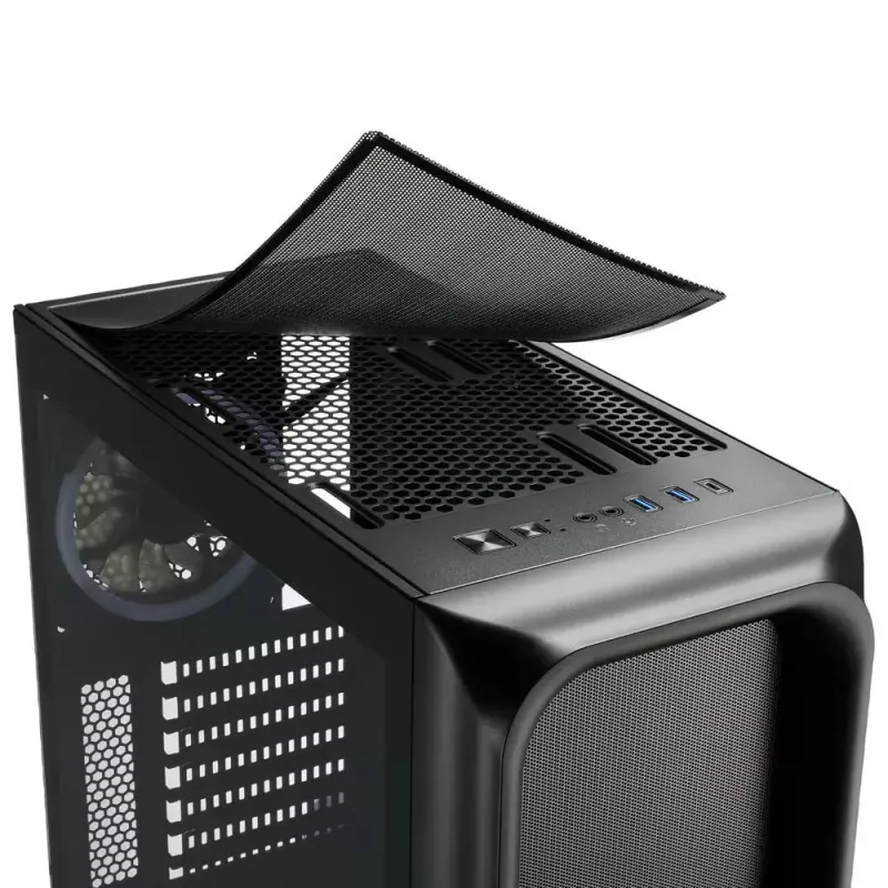 PC-Gehäuse Sharkoon TK5M RGB ATX Desktop Schwarz
