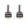 DIGITUS HDMI High Speed Verbindungskabel, Typ A M/M, 2m mit Ethernet, Ultra HD 60p, gold schwarz