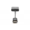 DIGITUS ASSMANN DisplayPort-Adapterkabel, DP - DVI (24+5) M/F, 15cm mit Verriegelung, DP 1.2 kompatibel, CE schwarz