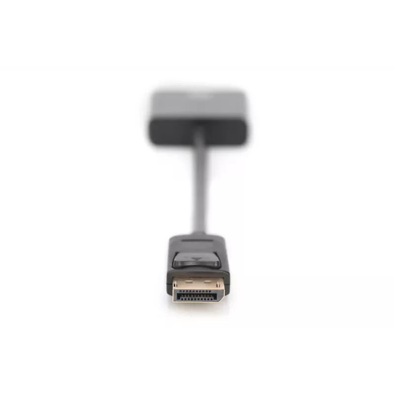 DIGITUS ASSMANN DisplayPort-Adapterkabel, DP - DVI (24+5) M/F, 15cm mit Verriegelung, DP 1.2 kompatibel, CE schwarz