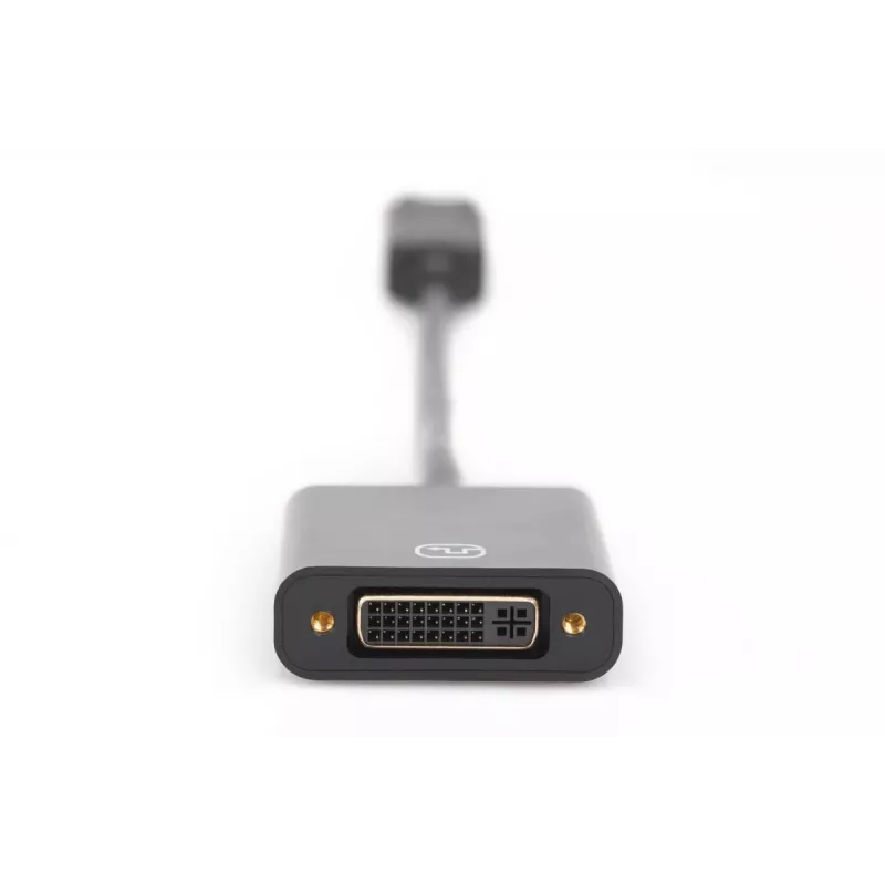 DIGITUS ASSMANN DisplayPort-Adapterkabel, DP - DVI (24+5) M/F, 15cm mit Verriegelung, DP 1.2 kompatibel, CE schwarz
