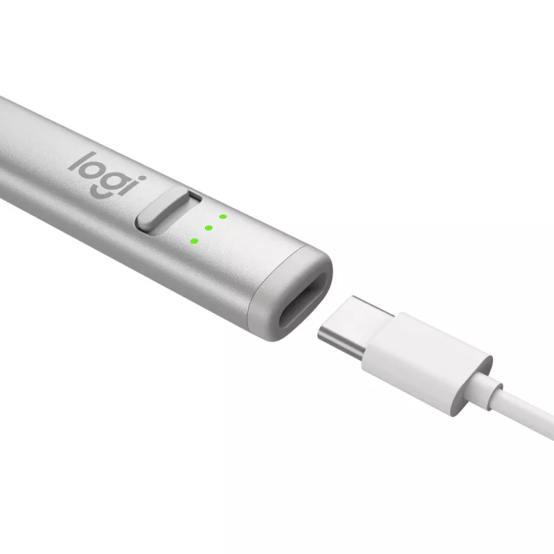 LOGITECH Crayon Digitaler Stift USB-C Silber