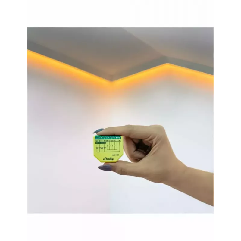 Shelly Plus RGBW PM Wireless Smart Light Grün Gelb