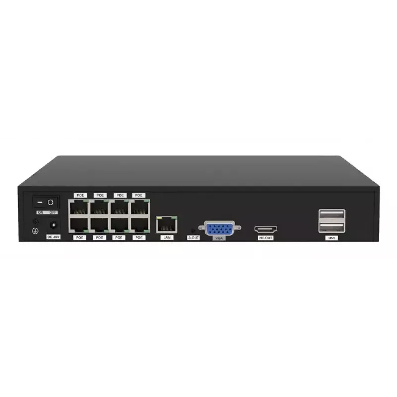 Foscam FN9108E-B4-2T Videoüberwachungsset Kabelgebunden 8 Kanäle HDD 2 TB