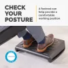 Fellowes Fußstütze unter dem Schreibtisch - Breyta Fußauflage ergonomische Fußstütze mit strukturierter Oberfläche - Fußstützen-Hocker für Büro & Zuhause - Schwarz