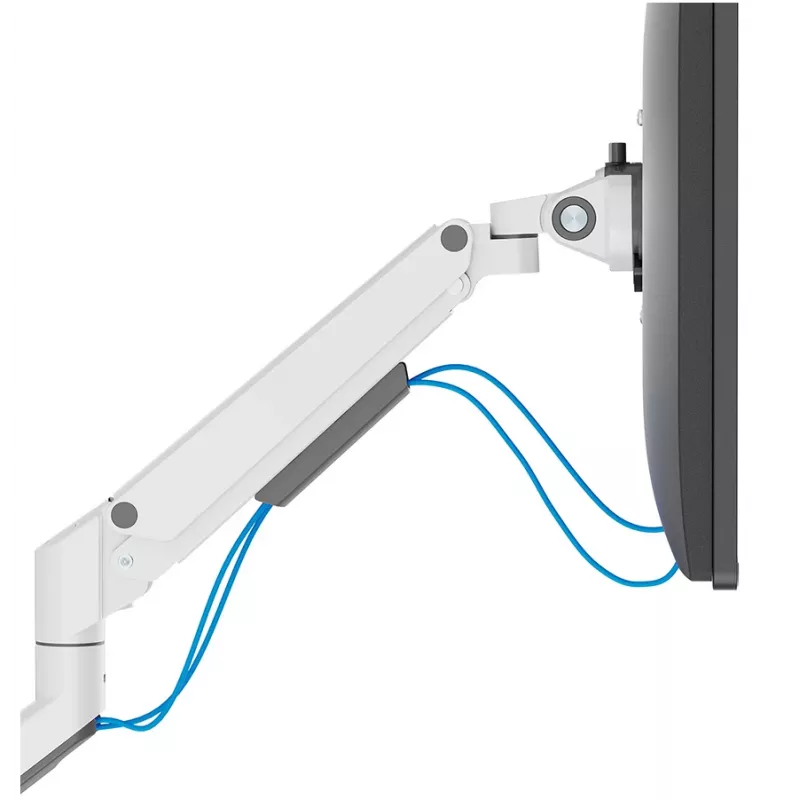 Neomounts DS70-250WH1 Monitorarm 17-35 Zoll - Gasfeder - Tischklemme/Tischdurchführung - 180°-Stopp