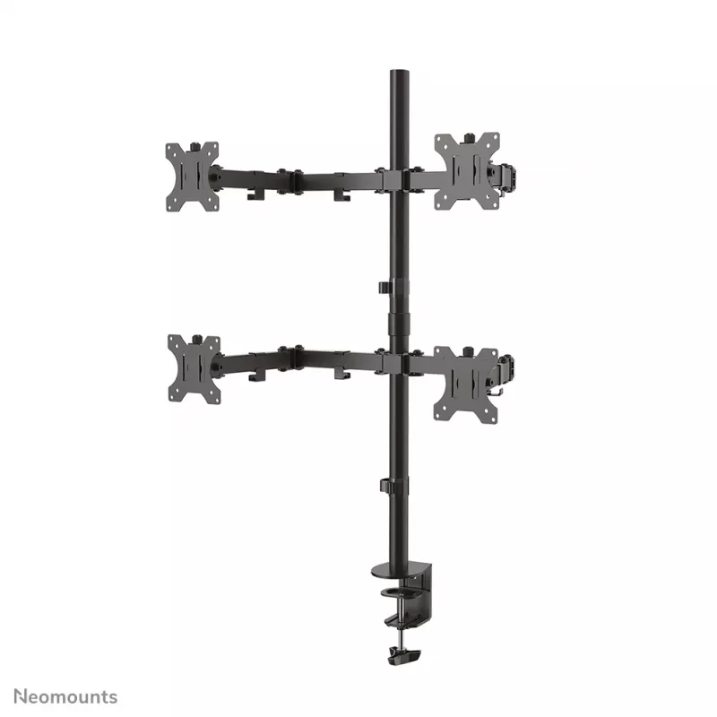 Neomounts FPMA-D550D4Schwarz Monitorarm 13-32 Zoll, Klemme/Tischdurchführung, 6 kg, 33 cm (13 Zoll), 81,3 cm (32 Zoll), 100 x 100 mm, Schwarz