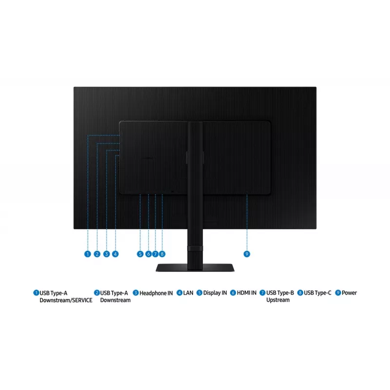 Samsung S80UD Computer Monitor 81,3 cm (32 Zoll) 3840 x 2160 Pixel 4K Ultra HD LCD Schwarz