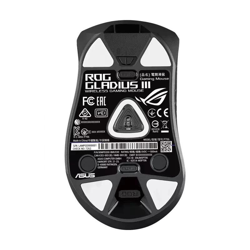 ASUS ROG Gladius III Maus Gaming Rechtshänder USB Typ-A Optisch 19000 DPI