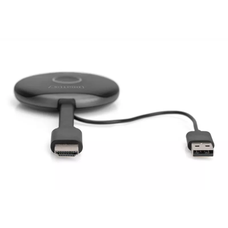 Wireless Collaboration System Digitus Click & Present Pro Desktop Schwarz Grau 3840x2160