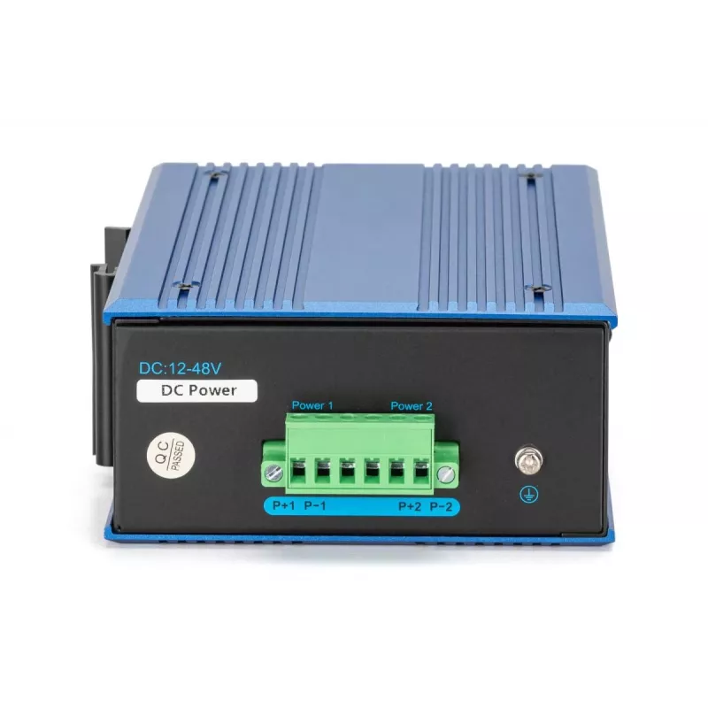 DIGITUS Industrial 8+2 -Port Gigabit Ethernet PoE Switch 8 Port GE PoE RJ45 2 GE SFP Port