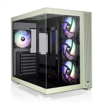 PC-Gehäuse Thermaltake View 380 TG ARGB Midi Tower Grün