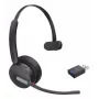 Yealink WH64 Hybrid Mono UC Headset Kabellos Headband Büro/Callcenter Micro-USB Bluetooth Schwarz