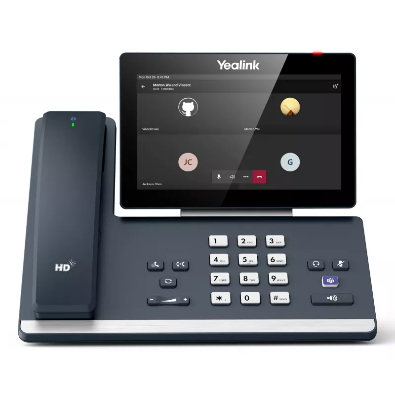 Yealink MP58-WH E2 Teams, IP-Telefon, Grau, Kabelgebundener Hörer, LCD, 17,8 cm (7 Zoll), 1024 x 600 Pixel