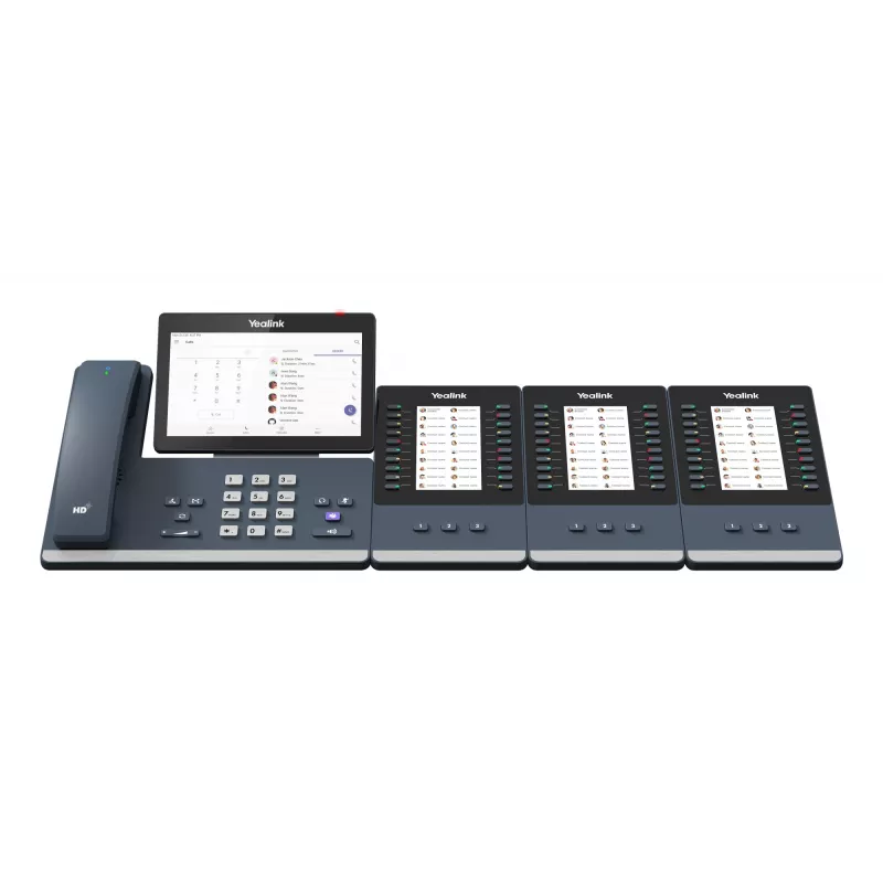 Yealink MP58-WH E2 Teams, IP-Telefon, Grau, Kabelgebundener Hörer, LCD, 17,8 cm (7 Zoll), 1024 x 600 Pixel